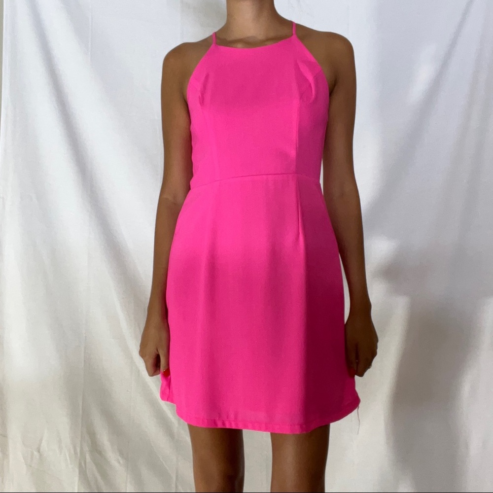 Hot pink dress size: small